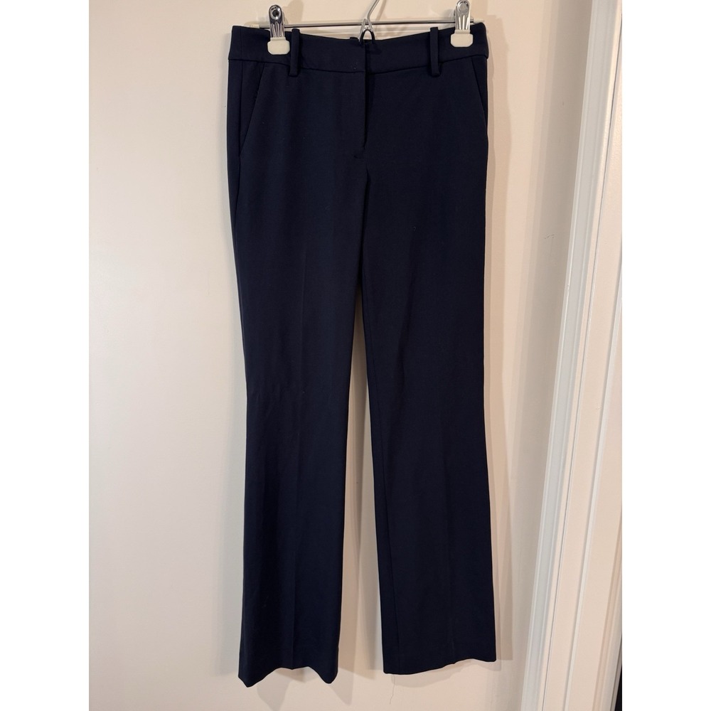 New J Crew Factory Classic Trouser Pants‎ Navy Womens Size 0
